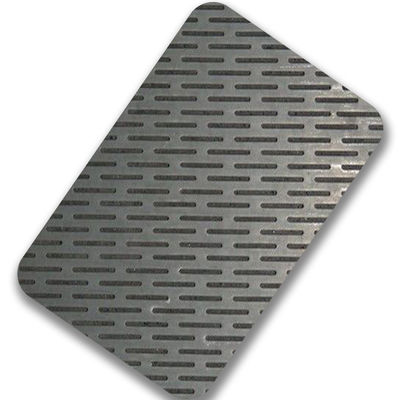 201 हॉट रोल्ड छिद्रित धातु शीट 4x8 4x10 2 मिमी छिद्रित स्टेनलेस स्टील पैनल