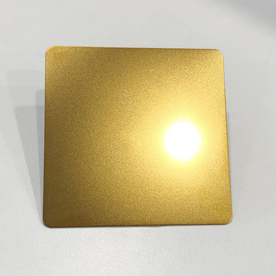 0.5 मिमी सजावटी स्टेनलेस स्टील शीट सोने के रंग मनका विस्फोट JIS मानक