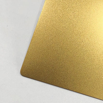 0.5 मिमी सजावटी स्टेनलेस स्टील शीट सोने के रंग मनका विस्फोट JIS मानक