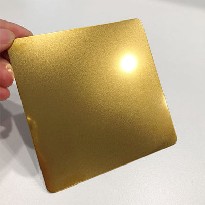 अच्छी कीमत 0.5 मिमी सजावटी स्टेनलेस स्टील शीट सोने के रंग मनका विस्फोट JIS मानक ऑनलाइन