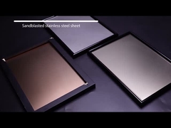 सैंडब्लास्ट बीड ब्लास्टेड एसएस फिनिश सजावटी स्टेनलेस स्टील शीट मेटल मिल एज