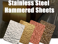 कस्टमाइज़ करें हाथ से हथौड़ा स्टेनलेस स्टील शीट 304 316 बनावट धातु शीट